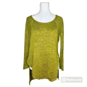 Ultra Teeze women's mustard yellow knit sweater size small